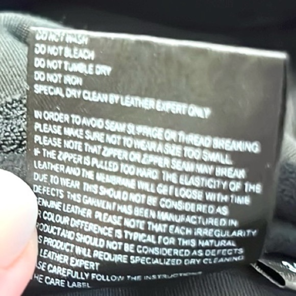 Stella Nova,Copenhagen, Luxury, Pure Sheep Suede,Straight Pants,Black,Size 34/4 - Picture 7 of 13